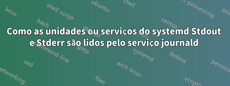 Como as unidades ou serviços do systemd Stdout e Stderr são lidos pelo serviço journald