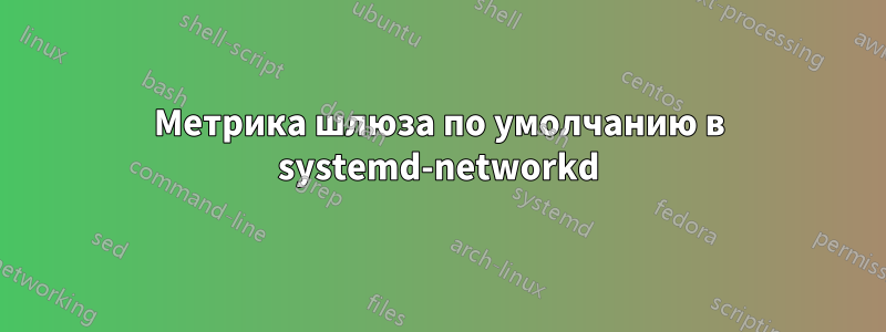 Метрика шлюза по умолчанию в systemd-networkd