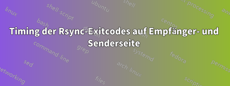 Timing der Rsync-Exitcodes auf Empfänger- und Senderseite