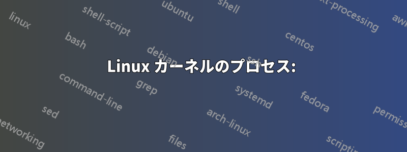 Linux カーネルのプロセス: