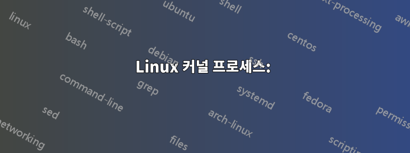 Linux 커널 프로세스: