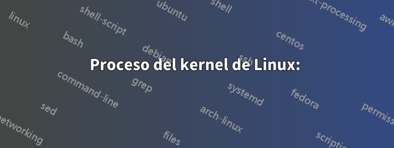 Proceso del kernel de Linux: