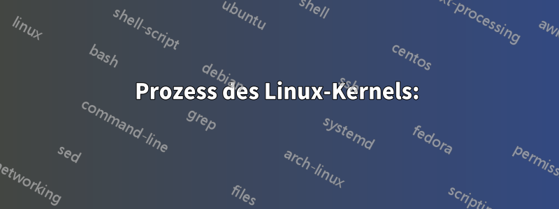 Prozess des Linux-Kernels: