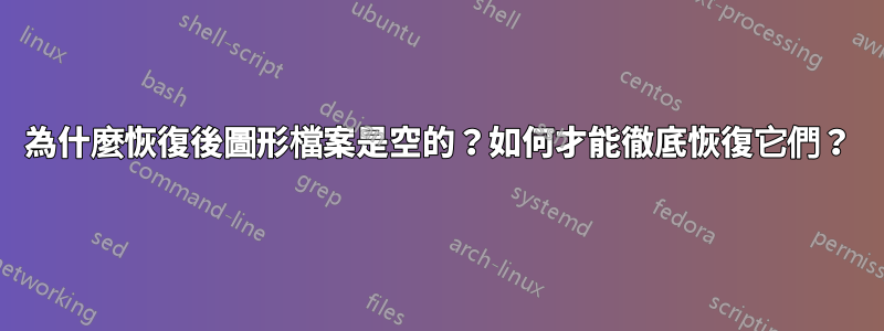 為什麼恢復後圖形檔案是空的？如何才能徹底恢復它們？