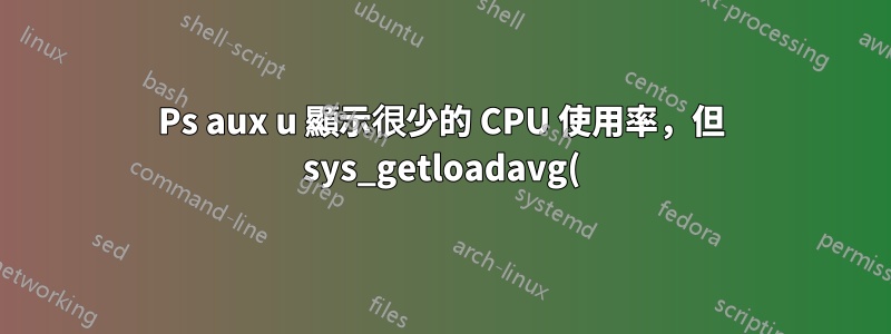 Ps aux u 顯示很少的 CPU 使用率,但 sys_getloadavg() 有 3.34