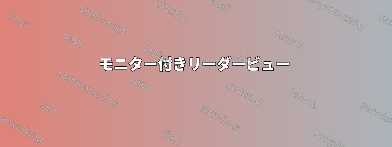 モニター付きリーダービュー