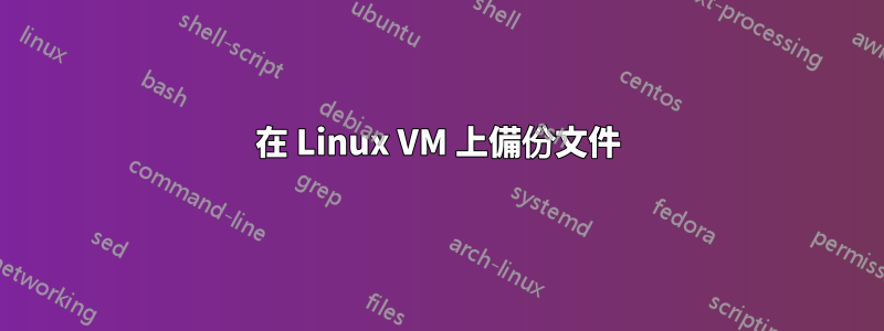 在 Linux VM 上備份文件