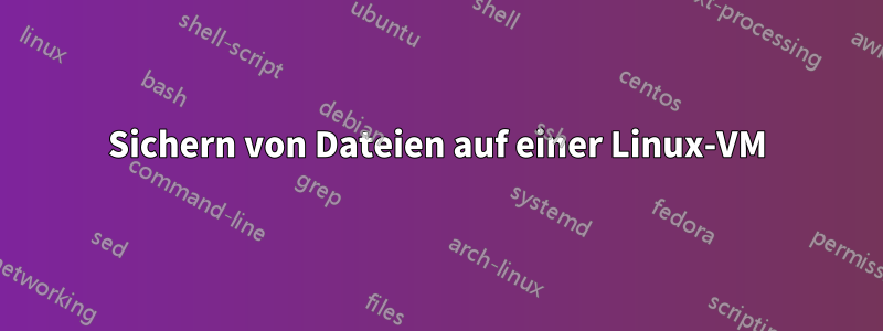 Sichern von Dateien auf einer Linux-VM