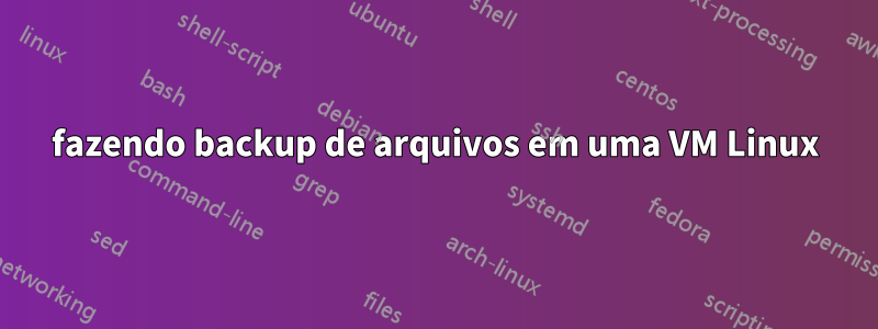 fazendo backup de arquivos em uma VM Linux