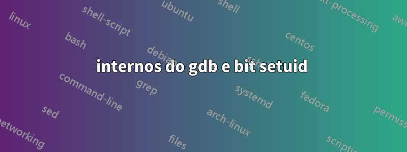 internos do gdb e bit setuid