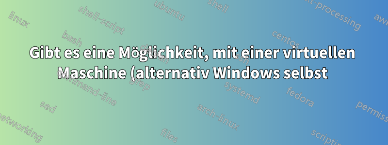 Gibt es eine Möglichkeit, mit einer virtuellen Maschine (alternativ Windows selbst) eine ISO-Datei als beschreibbares Medium zu verwenden?