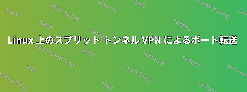 Linux 上のスプリット トンネル VPN によるポート転送