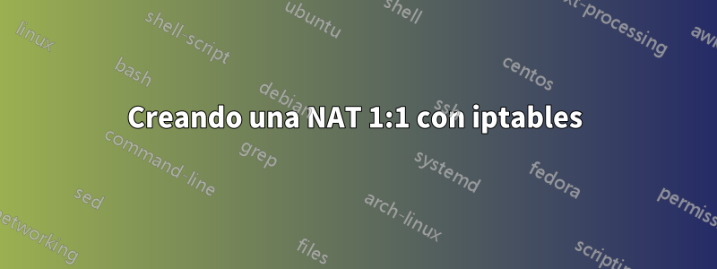 Creando una NAT 1:1 con iptables