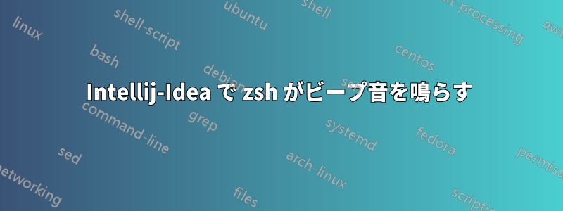 Intellij-Idea で zsh がビープ音を鳴らす