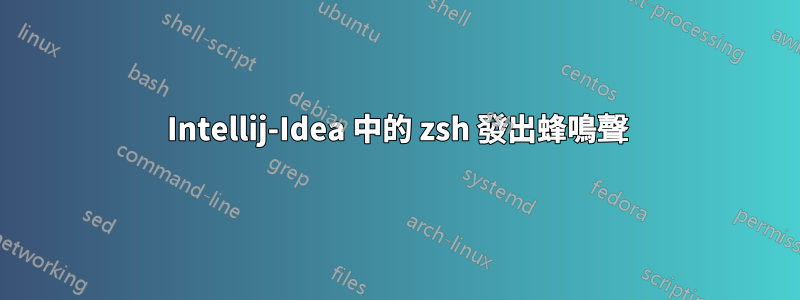 Intellij-Idea 中的 zsh 發出蜂鳴聲