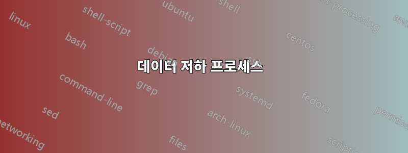 데이터 저하 프로세스 