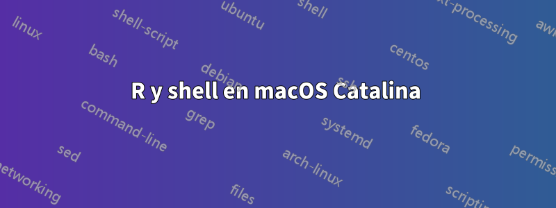 R y shell en macOS Catalina