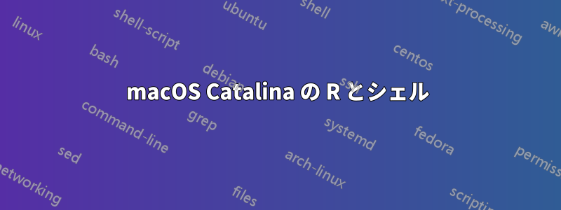 macOS Catalina の R とシェル