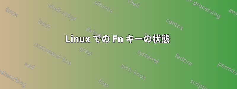 Linux での Fn キーの状態