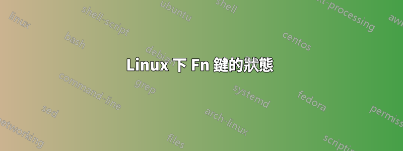 Linux 下 Fn 鍵的狀態