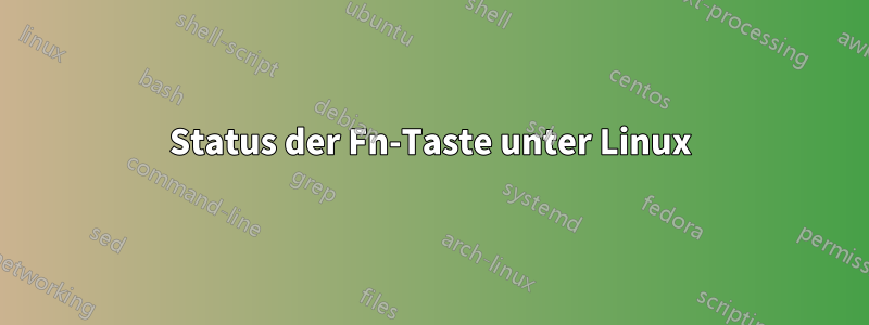 Status der Fn-Taste unter Linux