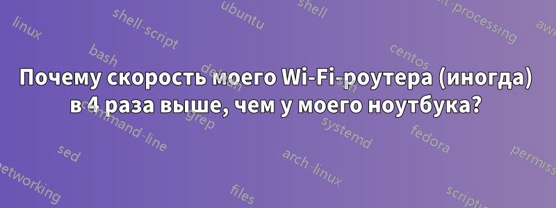 Почему скорость моего Wi-Fi-роутера (иногда) в 4 раза выше, чем у моего ноутбука?