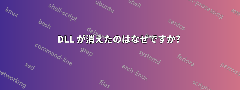 DLL が消えたのはなぜですか?