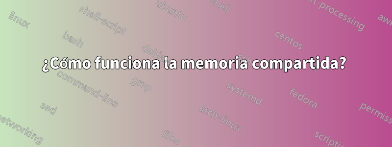 ¿Cómo funciona la memoria compartida?