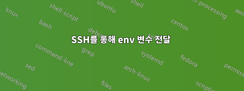 SSH를 통해 env 변수 전달