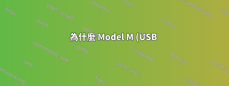 為什麼 Model M (USB) 忽略某些按鍵組合?