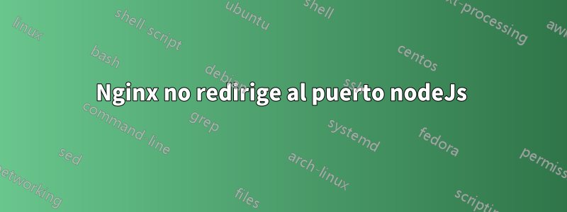 Nginx no redirige al puerto nodeJs