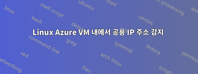 Linux Azure VM 내에서 공용 IP 주소 감지