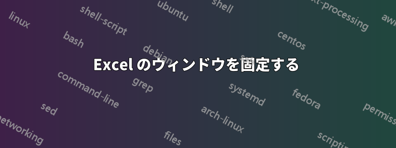 Excel のウィンドウを固定する