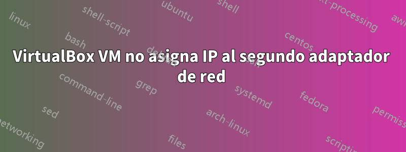 VirtualBox VM no asigna IP al segundo adaptador de red