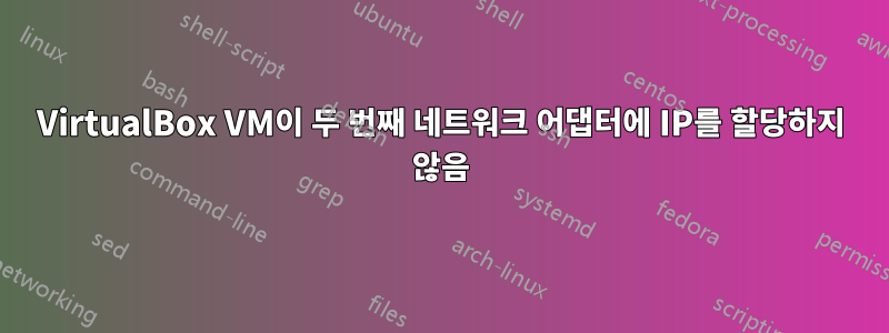 VirtualBox VM이 두 번째 네트워크 어댑터에 IP를 할당하지 않음