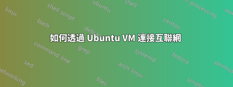 如何透過 Ubuntu VM 連接互聯網