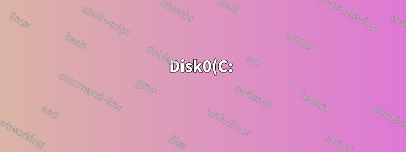 Disk0(C:)이 작업 관리자에서 1~5% 사용량에서 90~100% 사용량으로 점프하고 있습니다.
