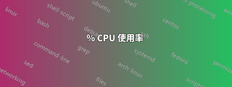 100% CPU 使用率