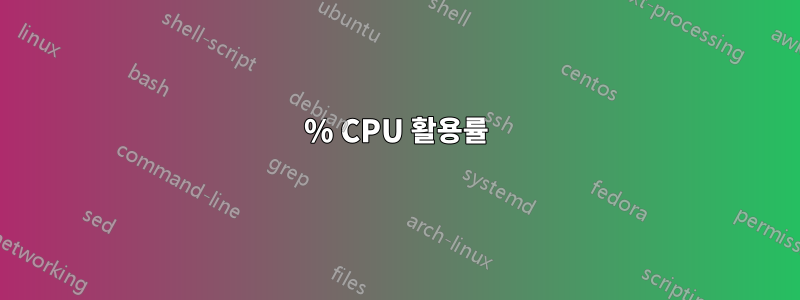 100% CPU 활용률