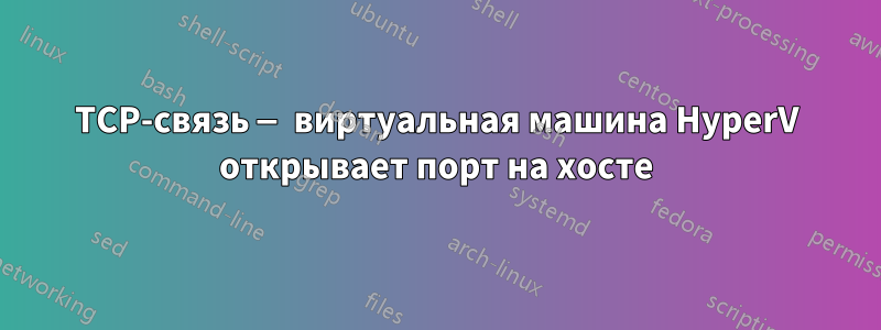 TCP-связь — виртуальная машина HyperV открывает порт на хосте