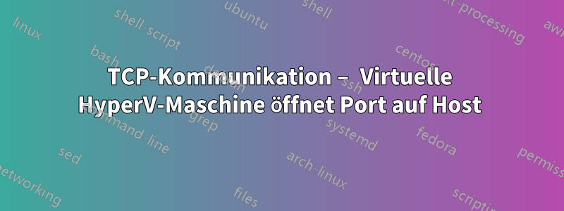 TCP-Kommunikation – Virtuelle HyperV-Maschine öffnet Port auf Host
