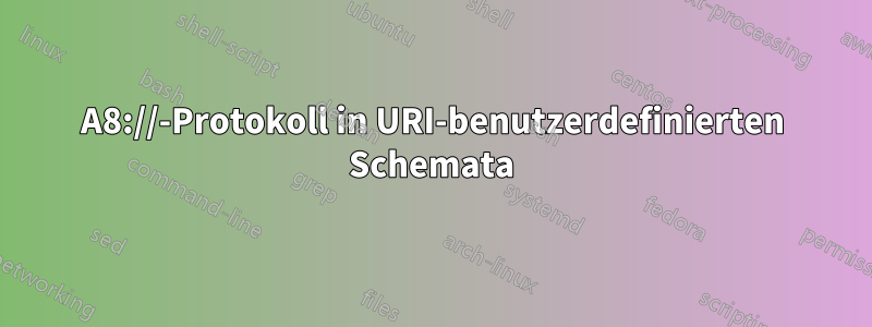 A8://-Protokoll in URI-benutzerdefinierten Schemata