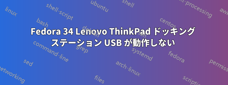 Fedora 34 Lenovo ThinkPad ドッキング ステーション USB が動作しない