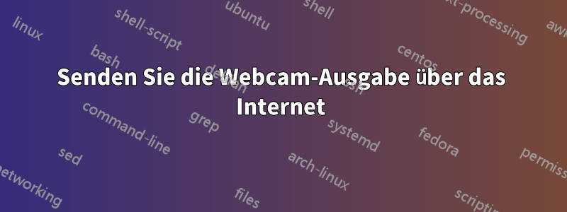 Senden Sie die Webcam-Ausgabe über das Internet