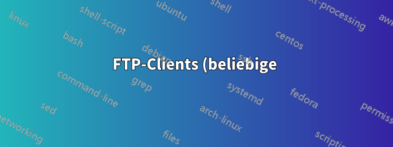 FTP-Clients (beliebige) bleiben bei MLSD im passiven Modus in macOS Big Sur 11.4 und 11.5 hängen