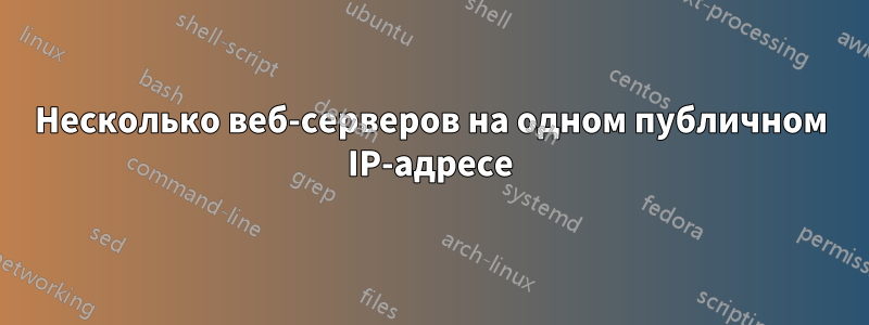 Несколько веб-серверов на одном публичном IP-адресе