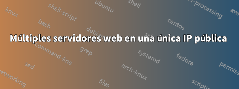 Múltiples servidores web en una única IP pública