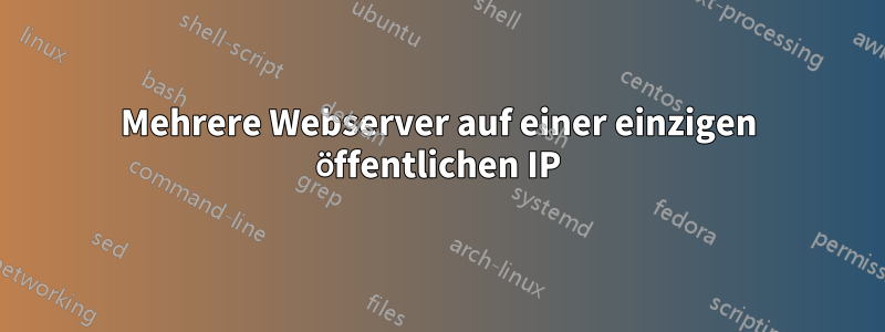 Mehrere Webserver auf einer einzigen öffentlichen IP