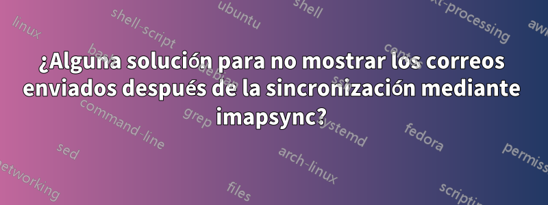 ¿Alguna solución para no mostrar los correos enviados después de la sincronización mediante imapsync?