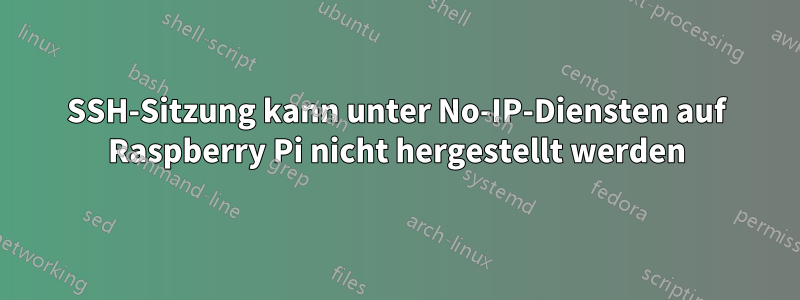 SSH-Sitzung kann unter No-IP-Diensten auf Raspberry Pi nicht hergestellt werden